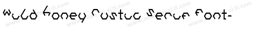 Wild Honey Rustic Serif Font字体转换